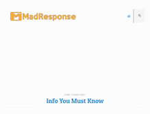 Tablet Screenshot of madresponse.com